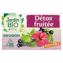 LÉA NATURE, JARDIN BIO ÉTIC Infusion détox saveur cassis Bio 30g