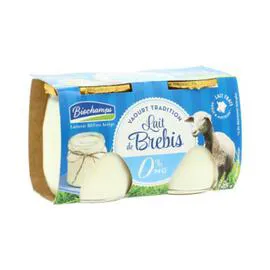 BIOCHAMPS Yaourt Au Lait De Brebis 0% Bio 250g