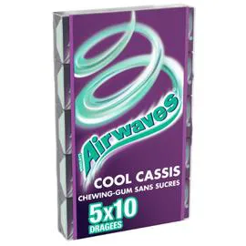 AIRWAVES Chewing-gum sans sucres Cool Cassis 70g