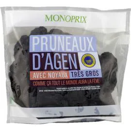 MONOPRIX Pruneaux d Agen secs avec noyaux 500g