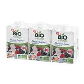 MARQUE REPÈRE, BIO VILLAGE Crème légère fluide UHT Bio 15% MG 3x20cl