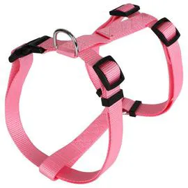 ANIMALIS Harnais Basic pour Chien 25mm 63/97cm Rose 180g