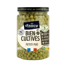 D'AUCY Petits pois Bien cultivés 250g