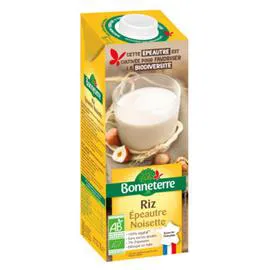 BONNETERRE Boisson Epeautre/Riz/Noisettes  Bio 1l
