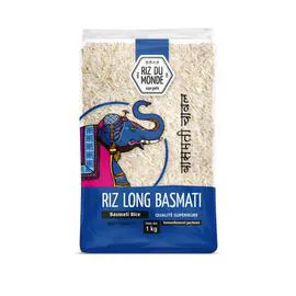 RIZ DU MONDE Riz long Basmati 1kg
