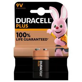 DURACELL Pile Alcaline MN1604/6LR61 9V Plus l'unité