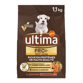ULTIMA Croquette pour chien Adulte au saumon 1,1kg