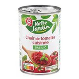 MARQUE REPÈRE, NOTRE JARDIN Chair de tomate Basilic 400g