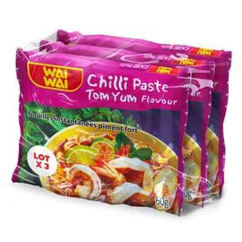 WAI WAI Nouilles instantanées saveur piment fort 3X60g