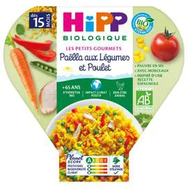 HIPP BIOLOGIQUE Paëlla Bio Légumes Poulet +15mois 250g