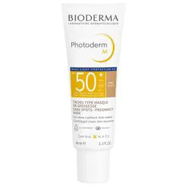 BIODERMA Gel-Crème Solaire Matifiante Clarifiant Et Anti-Récidive Très Haute Protection 50+ Teint Dorée Photoderm M Blue Light Protection 66 40ml