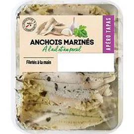 PRODUCTEURS & COMMERÇANTS Anchois marinés à l'ail et au persil 115g