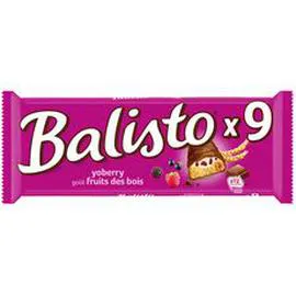 BALISTO Barres chocolatées goût fruits des bois 166,5g