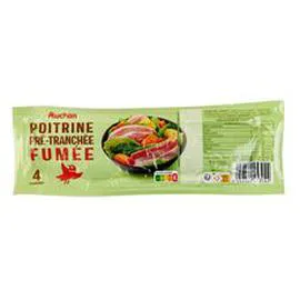 AUCHAN Poitrine fumée prétranchée 300g