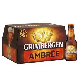 GRIMBERGEN Bière ambrée d’Abbaye 20x25cl