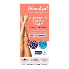 BLONDÉPIL Bandes De Cire Froide Corps Et Jambes Spécial Finitions x32