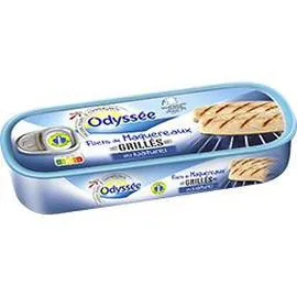 ODYSSÉE Filets de maquereaux grillés au naturel 120g