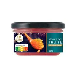 CARREFOUR EXTRA Oeufs de truite 90g