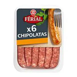 MARQUE REPÈRE, FÉRIAL Chipolatas x6 330g