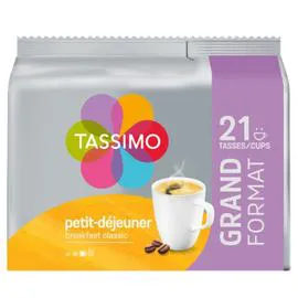 TASSIMO Café dosettes compatibles petit-déjeuner x21 168g