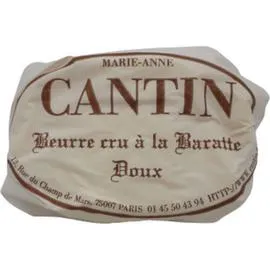 MARIE-ANNE CANTIN Beurre Doux Cru à la Baratte 125g