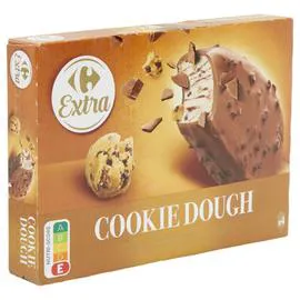 CARREFOUR Glace vanille Cookie Dough 4x67,5g