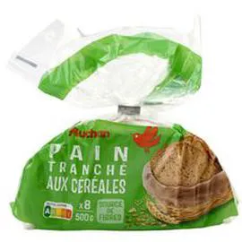 AUCHAN MMM! Pain de table aux céréales 500g