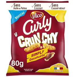 VICO, CURLY Biscuit apéritif le crunchy cacahuète 80g
