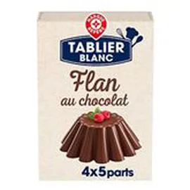 MARQUE REPÈRE, TABLIER BLANC Flan entremets Chocolat x4 232g