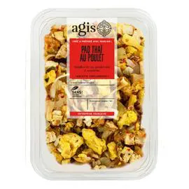 AGIS Pad thaï au poulet - nouilles de riz, poulet rôti, omelette 330g