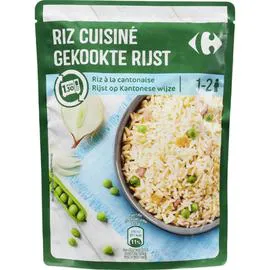 CARREFOUR Riz micro-ondes à la cantonaise 1mn30 250g
