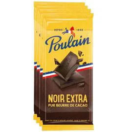 POULAIN Chocolat noir extra fin 4x100g