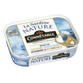 CONNÉTABLE Sardines nature 95g