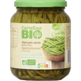 CARREFOUR BIO Haricots verts bio extra fins 72cl