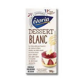 IVORIA Chocolat blanc Dessert 180g