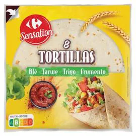 CARREFOUR EXOTIQUE Galettes tortillas de blé à garnir 320g