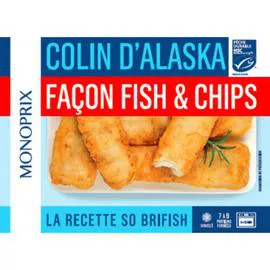 MONOPRIX Colin d'Alaska façon Fish & Chips 400g