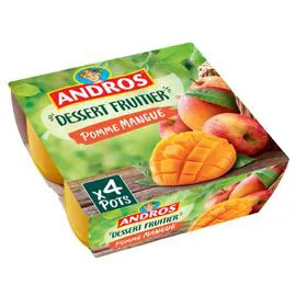ANDROS Compote pomme mangue 4x100g