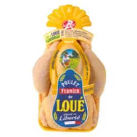 FERMIERS DE LOUÉ Loué Poulet Fermier Jaune Label Rouge 1,6kg