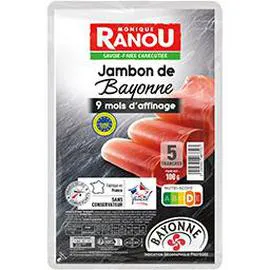 MONIQUE RANOU Jambon de Bayonne 9 mois d'affinage 100g