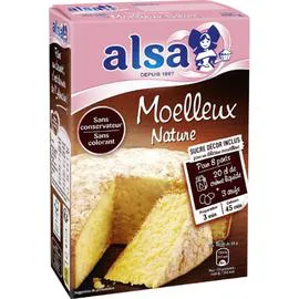ALSA Préparation gâteau Moelleux nature 435g