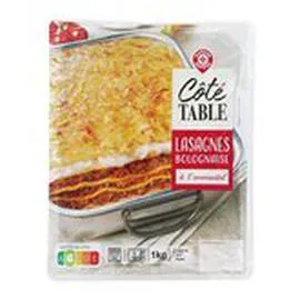 MARQUE REPÈRE, CÔTÉ TABLE Lasagnes bolognaise 1kg
