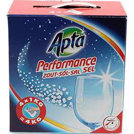 APTA Performance - sel régénérant pour lave-vaisselle 4x1kg
