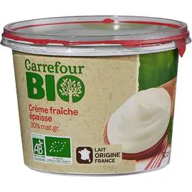 CARREFOUR BIO Crème Fraiche Bio Epaisse 30% Mat.Gr. 50cl