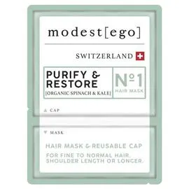 MODEST EGO Purifie & Répare Masque Capillaire Épinards & Chou Frisé Bio N°1 20ml