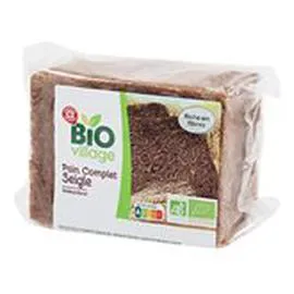 MARQUE REPÈRE, BIO VILLAGE Pain au seigle Bio - Complet 500g