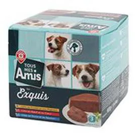MARQUE REPÈRE, TOUS MES AMIS Barquette chiens 3 saveurs 3x300g