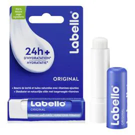 LABELLO Baume soin des lèvres Stick hydratant Huiles Naturelles Original 4,8g