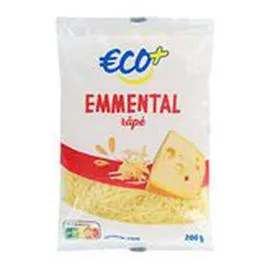 ECO+ Fromage Emmental Râpé 200g