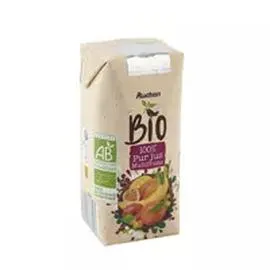 AUCHAN BIO Pur jus multifruits 200ml